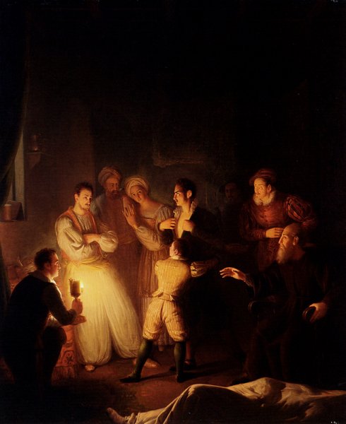 Main Product Photo of The Accusation Painting by Petrus Van Schendel