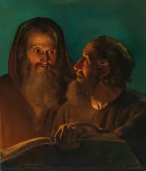The Apostles John and Paul Oil painting by Petrus Van Schendel