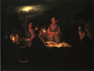 The Night Market by Petrus Van Schendel - Oil Painting Reproduction
