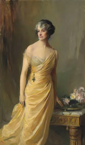 Lady Ludlow, nee Alice Sedgwick Mankiewicz by Philip Alexius De Laszlo Oil Painting