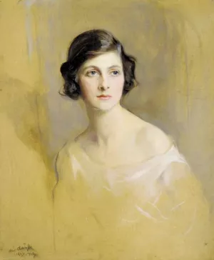 Lady Rachel Cavendish, later Viscountess Stuart of Findhorn painting by Philip Alexius De Laszlo
