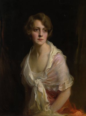 Mrs Claud Mullins by Philip Alexius De Laszlo Oil Painting