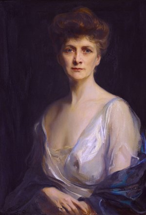 Mrs John W Davis, Nee Ellen G Bassel by Philip Alexius De Laszlo Oil Painting