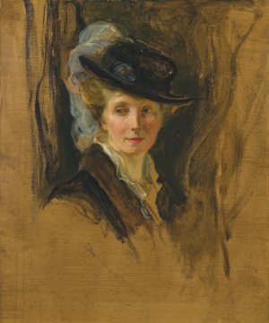 Mrs Philip de Laszlo, nee Lucy Guinness by Philip Alexius De Laszlo Oil Painting