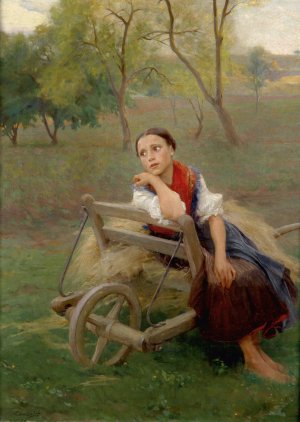 Nach der Arbeit by Philip Alexius De Laszlo Oil Painting