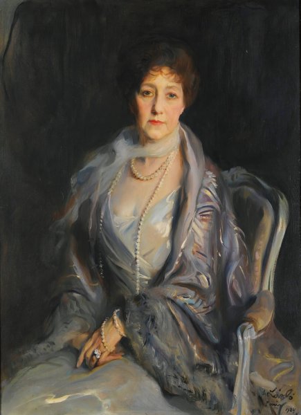 Portrait Of A Lady  by Philip Alexius De Laszlo - Hand-Painted Oil Painting Reproduction