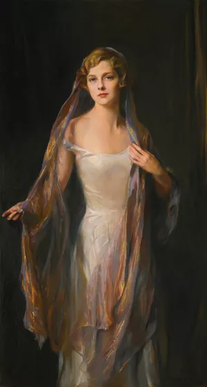 Portrait Of Edith Hope Iselin Oil painting by Philip Alexius De Laszlo