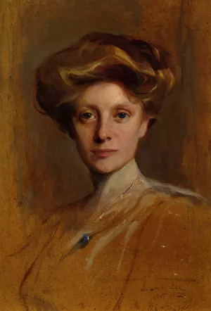 Portrait of Miss Faith Moore Oil painting by Philip Alexius De Laszlo