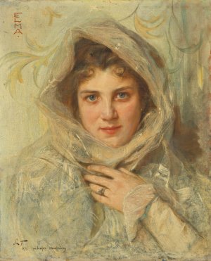 Portrait of Wilhelmine Preetorius by Philip Alexius De Laszlo Oil Painting