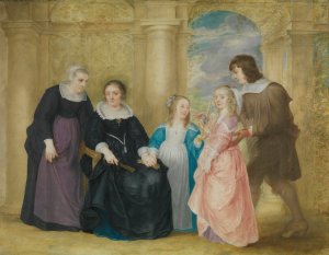 Portrait of a Family by Philip Fruytiers Oil Painting