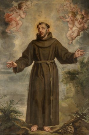 Saint Francis of Assisi by Philip Fruytiers Oil Painting