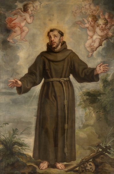 Saint Francis of Assisi by Philip Fruytiers - Hand-Painted Oil Painting Reproduction
