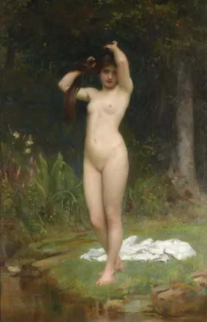 A Woodland Nymph by Philip Hermogenes Calderon Oil Painting