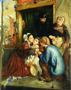 French Peasants Finding Their Stolen Child by Philip Hermogenes Calderon - Oil Painting Reproduction