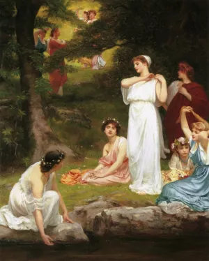 Joyous Summer, Pleasant it was when the Woods were Green by Philip Hermogenes Calderon - Oil Painting Reproduction