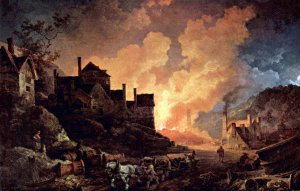 Coalbrookdale by Night by Philip Jacques De Loutherbourg Oil Painting