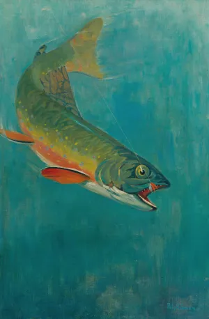 Catching The Bait by Philip R. Goodwin Oil Painting