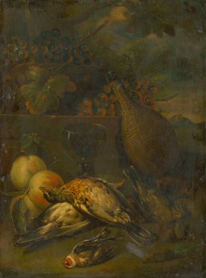 Still Life with Fieldfares by Philipp Ferdinand De Hamilton Oil Painting
