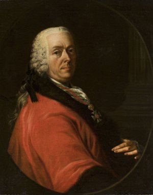 Portrait of count Gaspar Paris Anton by Philipp Haller Oil Painting