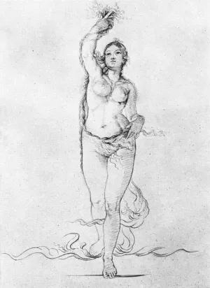 Study to the Morning Oil painting by Philipp Otto Runge