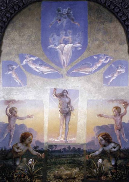 The Great Morning by Philipp Otto Runge - Hand-Painted Oil Painting Reproduction