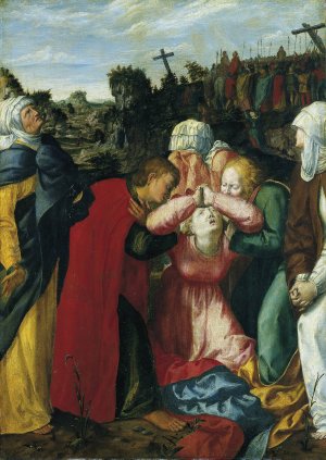 The Virgin Mary and Mourners at the Cruzifixion by Philipp Uffenbach Oil Painting