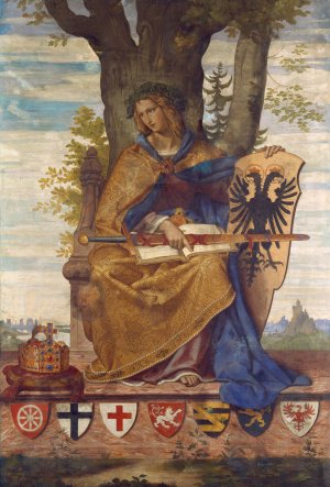 Germania by Philipp Veit Oil Painting