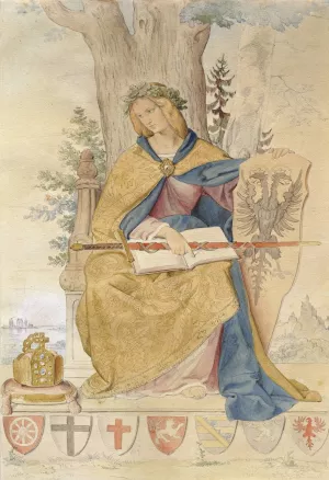 Germania by Philipp Veit Oil Painting