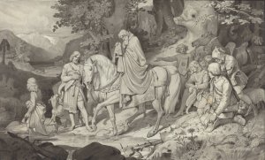 The Count Of Habsburg by Philipp Von Foltz Oil Painting