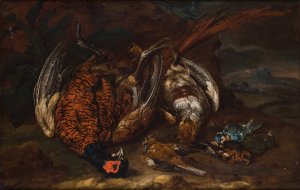 Slaughtered Birds by Philipp Von Purgau Oil Painting