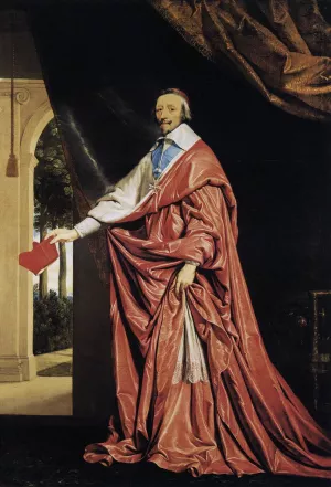 Cardinal Richelieu by Philippe De Champaigne Oil Painting