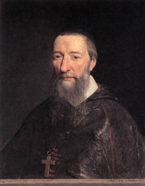 Portrait of Bishop Jean-Pierre Camus Oil painting by Philippe De Champaigne