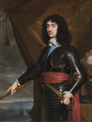 Portrait of King Charles II of England by Philippe De Champaigne Oil Painting