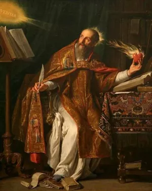 Saint Augustine painting by Philippe De Champaigne