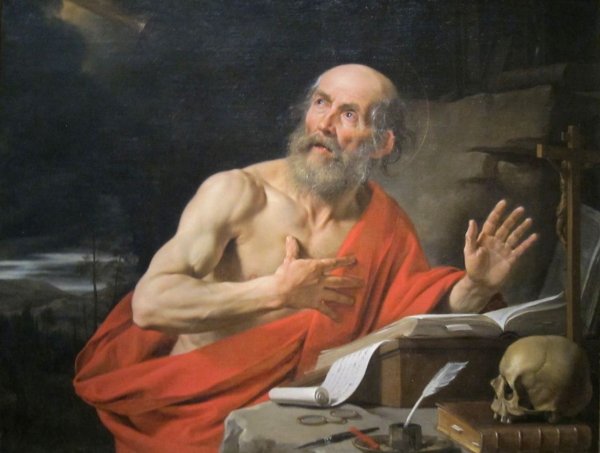 Saint Jerome by Philippe De Champaigne - Hand-Painted Oil Painting Reproduction