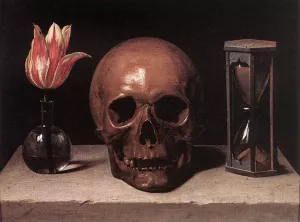 Still-Life with a Skull by Philippe De Champaigne Oil Painting