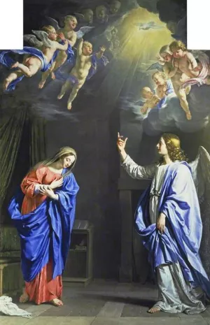 The Annunciation II by Philippe De Champaigne Oil Painting