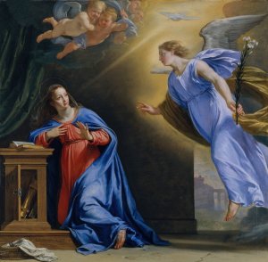 The Annunciation by Philippe De Champaigne Oil Painting