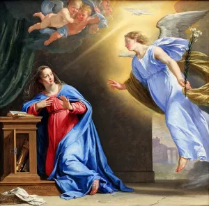 The Annunciation Oil painting by Philippe De Champaigne