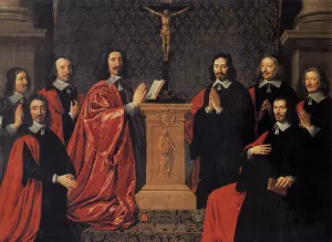 The Echevins of the City of Paris Oil painting by Philippe De Champaigne