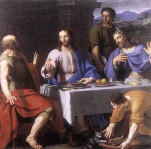 The Supper at Emmaus by Philippe De Champaigne - Oil Painting Reproduction