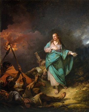 The Betrayal Of Christ by Philippe-Jacques De Loutherbourg Oil Painting