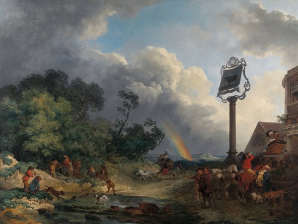 The Rainbow  by Philippe-Jacques De Loutherbourg - Hand-Painted Oil Painting Reproduction
