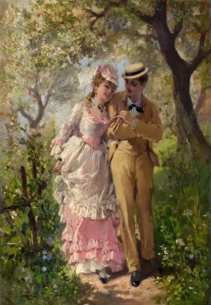 Spring by Philippe-Jacques Linder Oil Painting
