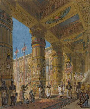 Arrival Of The Pharaoh by Philippe Marie Chaperon Oil Painting