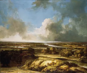 A Panoramic Landscape by Philips Koninck Oil Painting