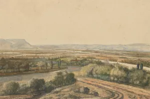 River Landscape by Philips Koninck Oil Painting