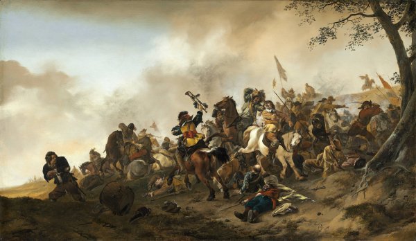 Main Product Photo of Battle Scene  Painting by Philips Wouwerman