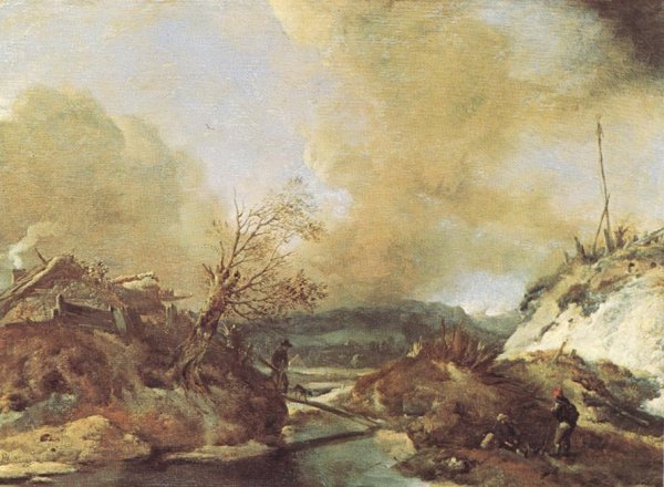 Main Product Photo of Dune Landscape Painting by Philips Wouwerman