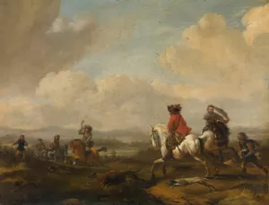 The Drive by Philips Wouwerman Oil Painting